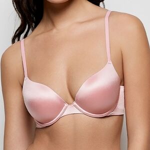 LaSenza Comfort Push Up Pink Satin Bra. 36B
